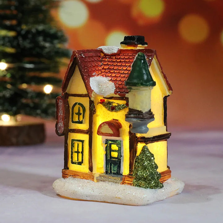 LED Christmas Decoration with Battery – Lit Decorative House for Festive Atmosphere | Bowlift