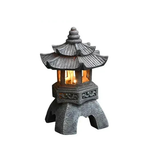 Japanese garden lantern - Weatherproof LED outdoor lighting for Zen gardens | Bowlift