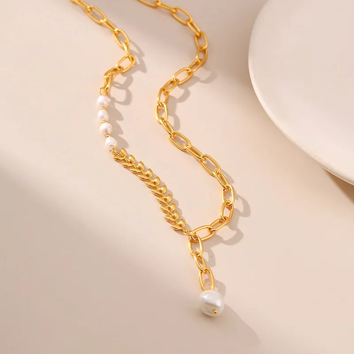 BowLift | 18k Minimal Mix Chain Lariat Necklace