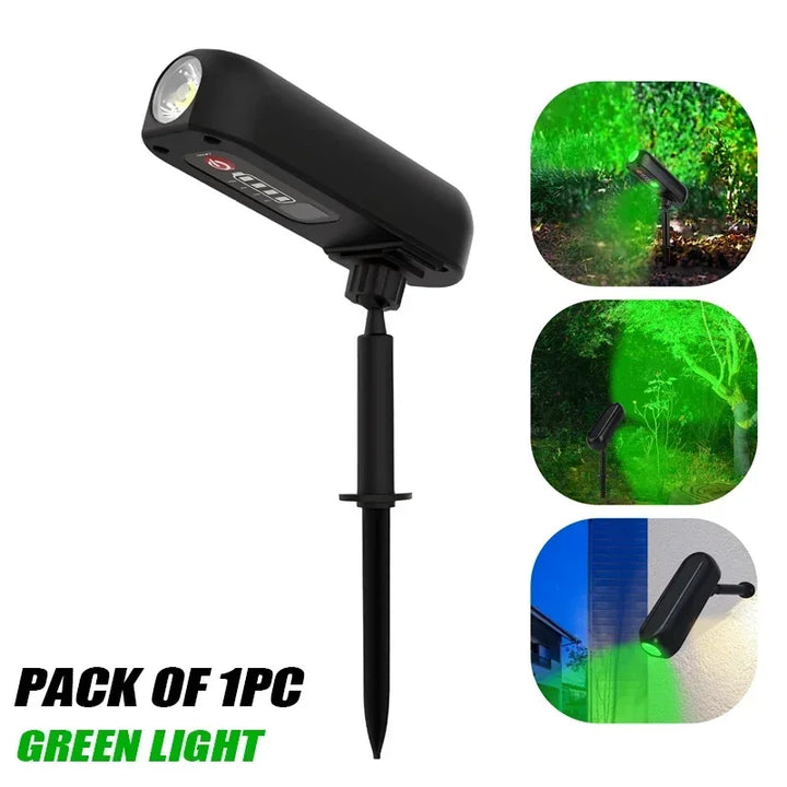 BowLift | Luminoa SolarGlow Solar Garden Spotlight LED | Color Change & Warm White | Waterproof | For Garden, Terrace & Landscape | 6–8 Hours Light Duration