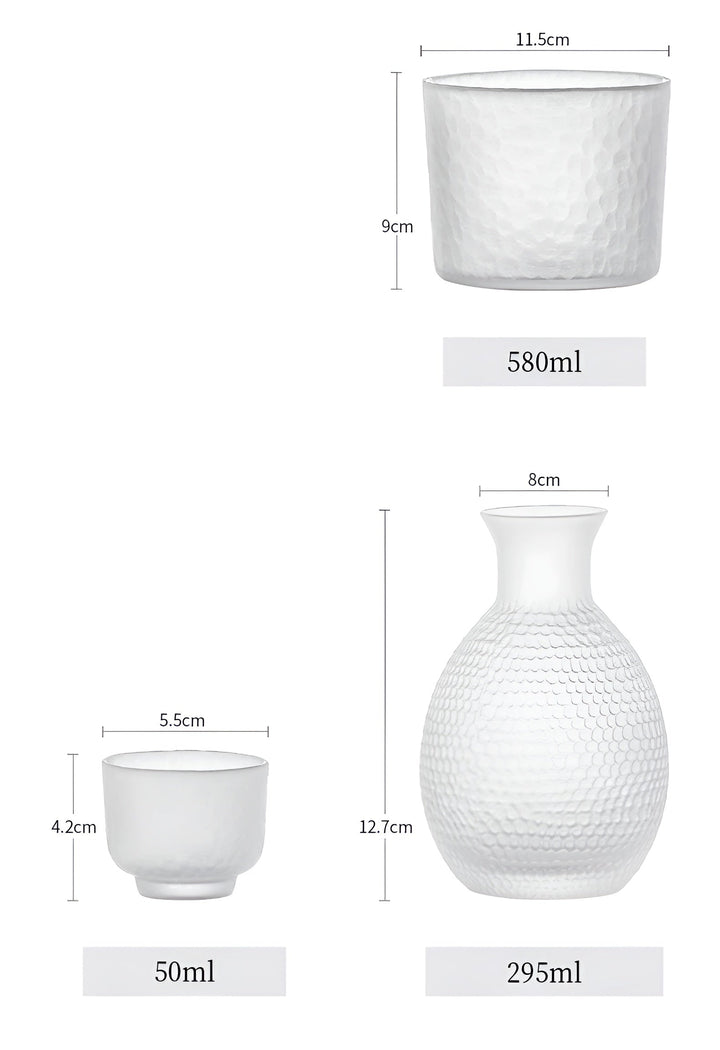 Japanese Glass Set – Elegant Sake & Whisky Set | Perfect for Bar & Home | Bowlift