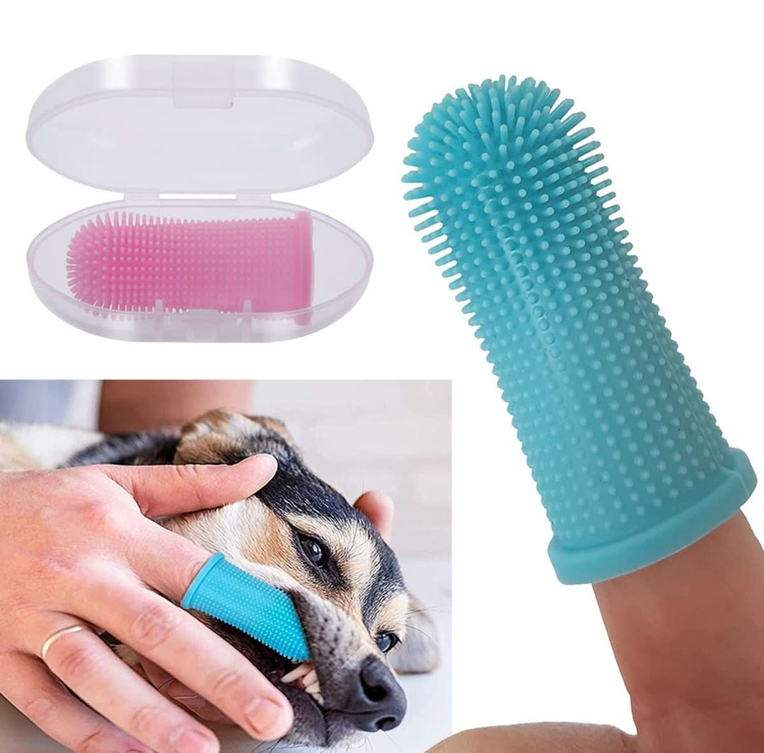 BowLift | PAWCLEAN PRO – 360° Silicone Finger Toothbrush for Stress-Free Dental Care for Dogs