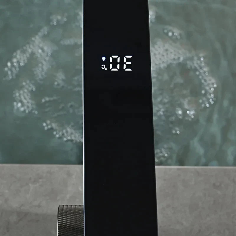 BowLift | LED Sink Faucet with Digital Temperature Display and Hot-Cold Mixing Function