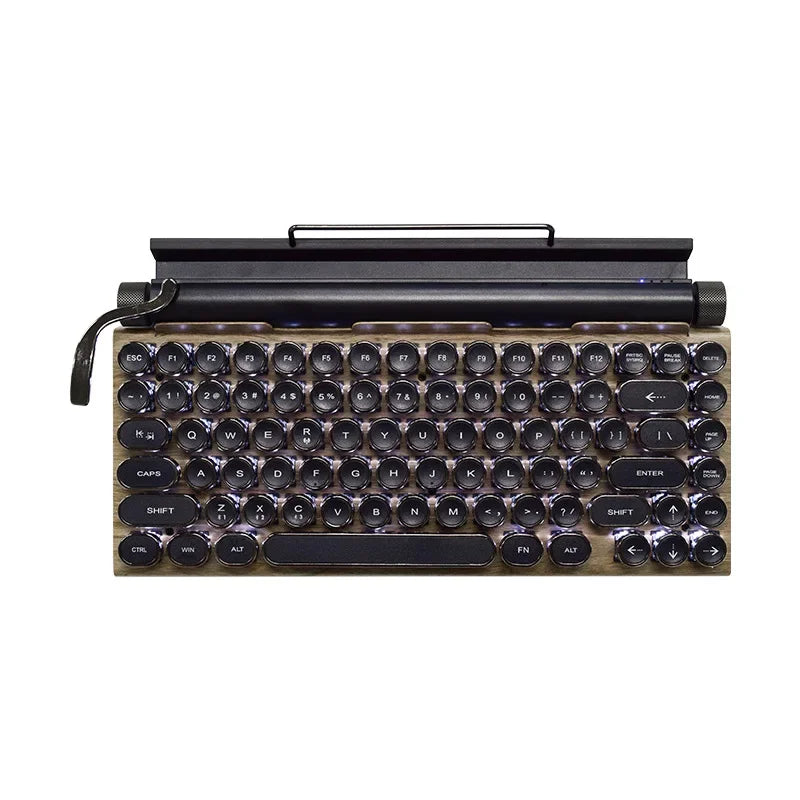 Retro Wireless Keyboard for Focused Work