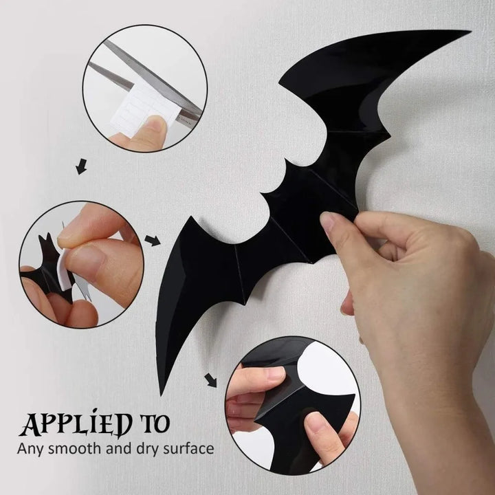 BowLift | Luminous LED Bat Wall Stickers 24PCS