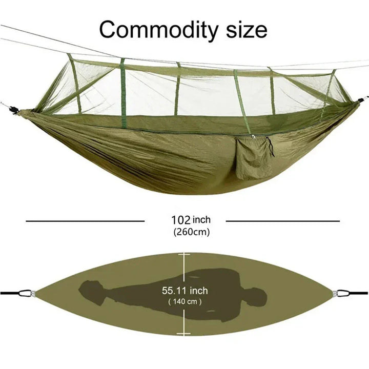 BowLift | NatureRest Hammock | Integrated Mosquito Net | Compact & Breathable