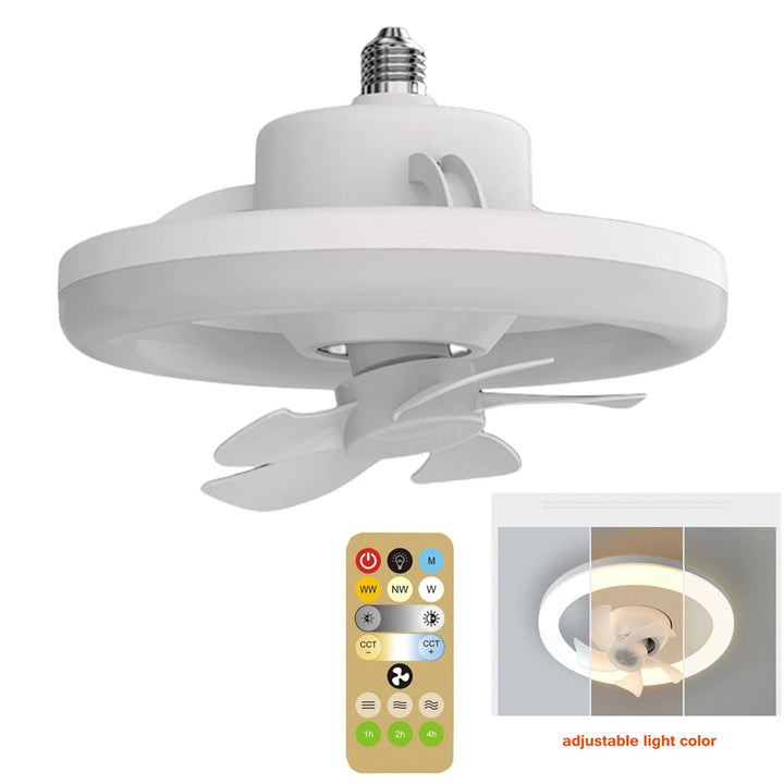 BowLift | 2in1 Radiant Rotating RC Ceiling Fan Lamp