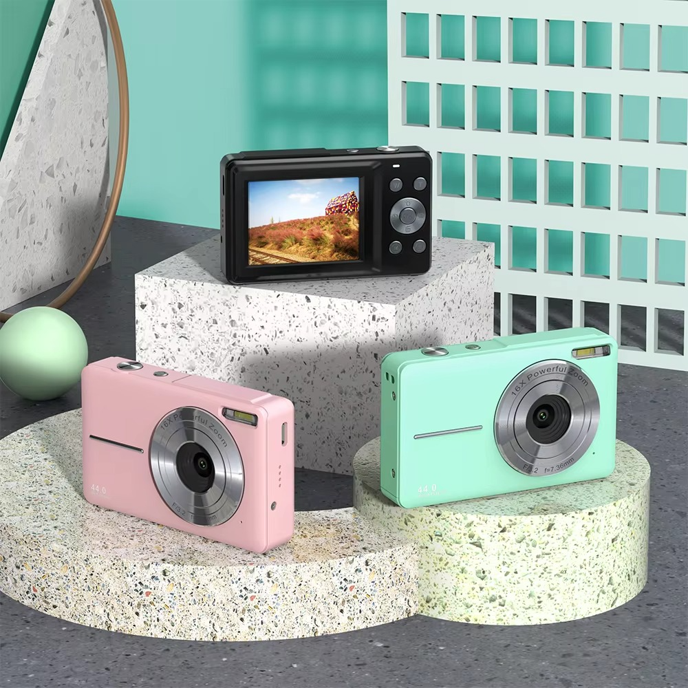 BowLift | High-Resolution Kids' Digital Camera - 1080P HD, 44MP with 16X Zoom