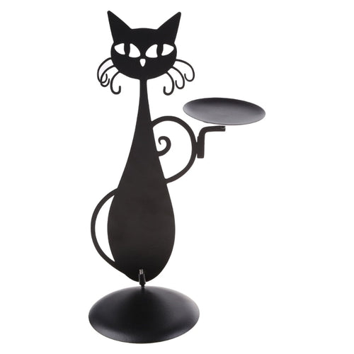 BowLift | Black Cat Candle Holder | Add a touch of mystique to your interior