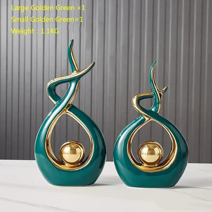 BowLift | ScandiForm Ceramic Figure | Nordic Home Decor | Handcrafted Sculpture | Home Accessory for Living Room & Office