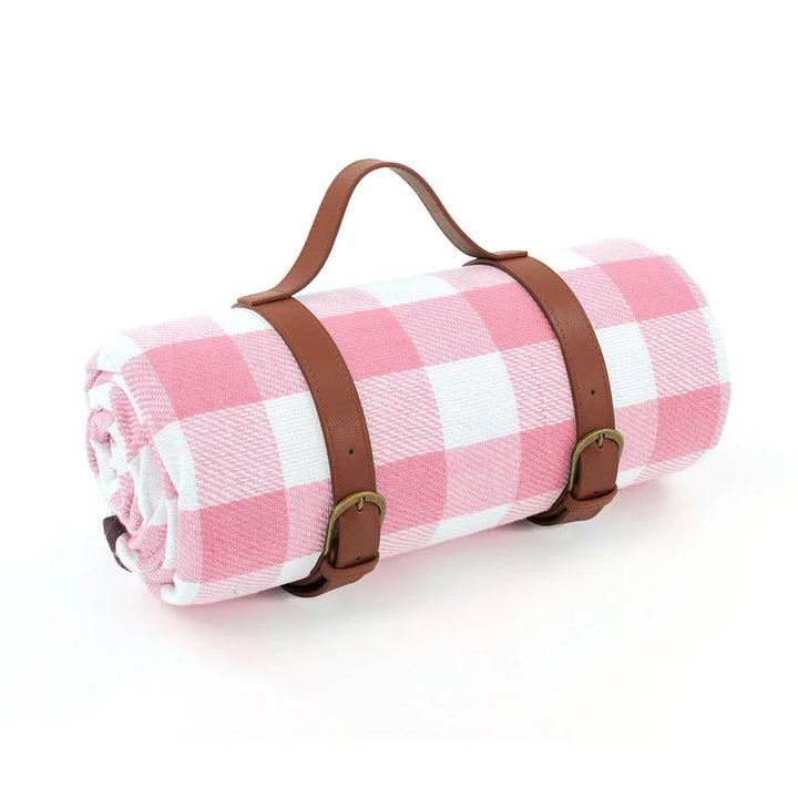 NovaPlaid | Waterproof foldable picnic blanket with carry strap | Bowlift
