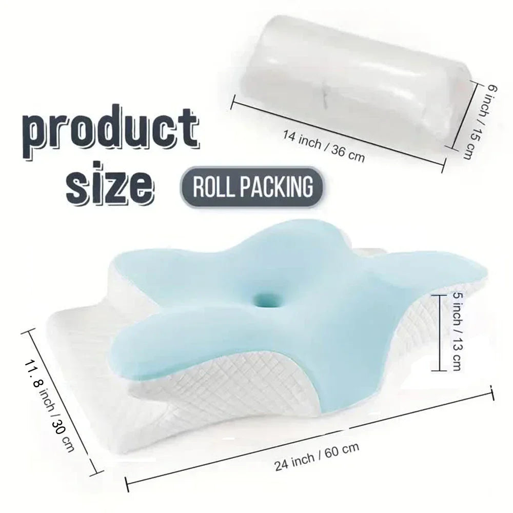 Butterfly Shaped Memory Foam Ergonomic Pillow | Bowlift