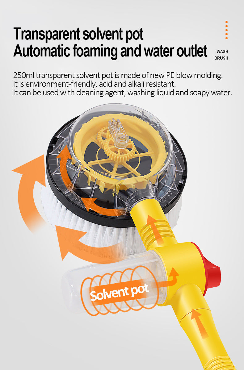 BowLift | TurboBrush 360 Car Wash Brush – Rotating Brush with Soap Dispenser & Extension Pole