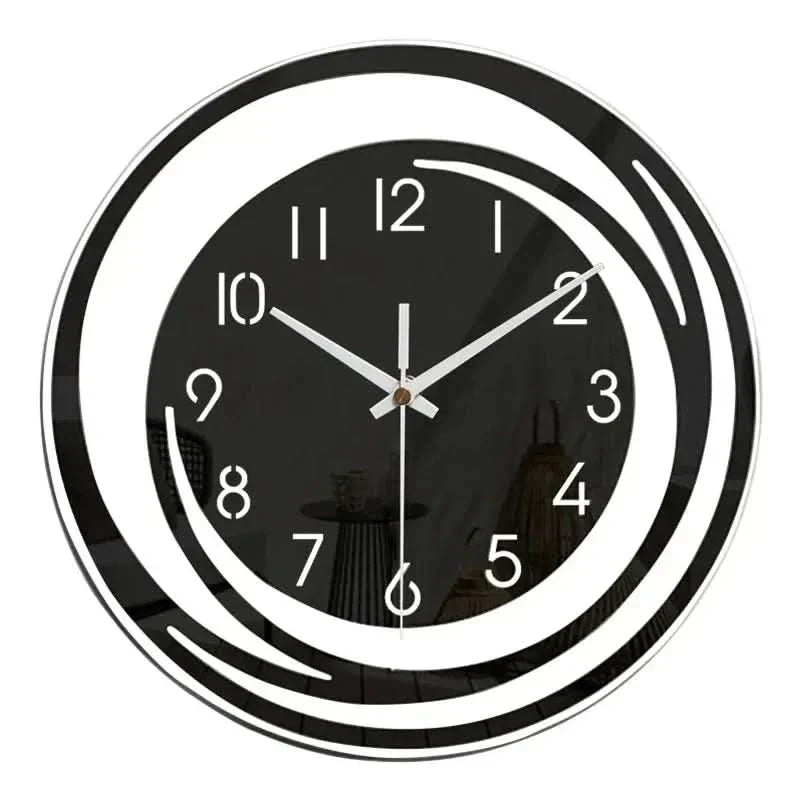 BowLift | Black Acrylic Wall Clock – Modern Scandinavian Design