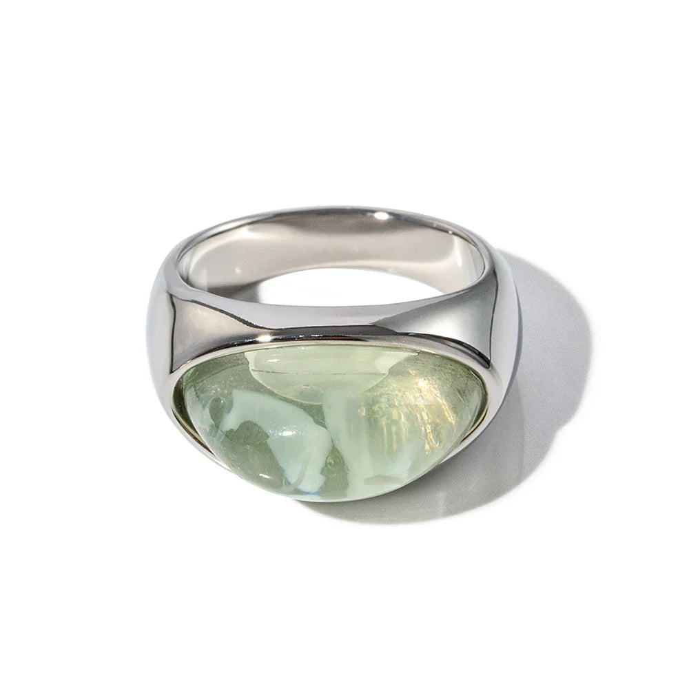BowLift | Chunky Oval Stone Set Ring