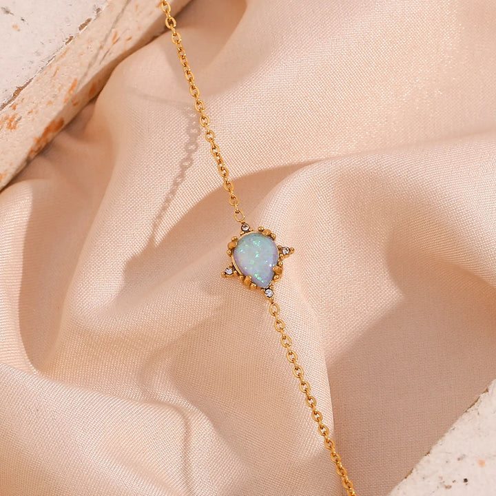 BowLift | Dainty Iridescent Opal Necklace, Bracelet, Earrings