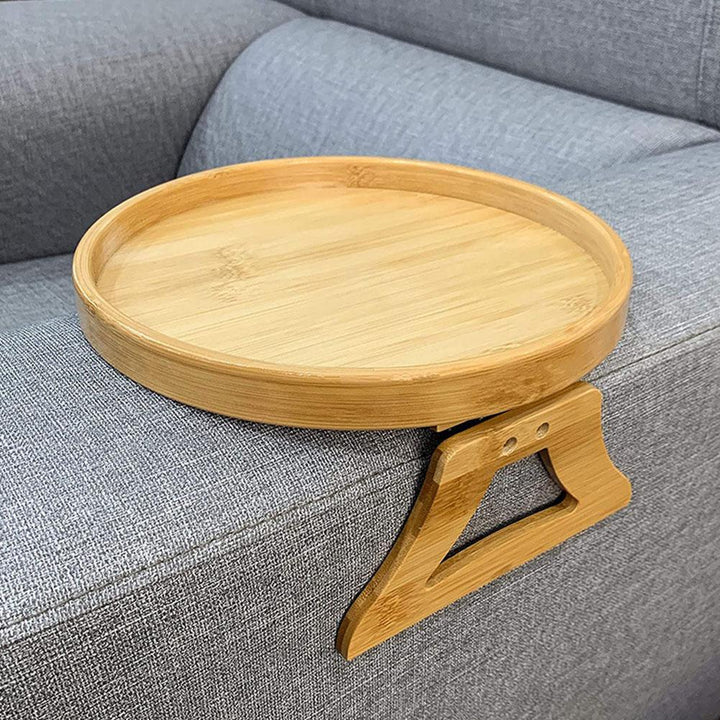 BowLift | Comfy Sofa Armrest Wooden Tray
