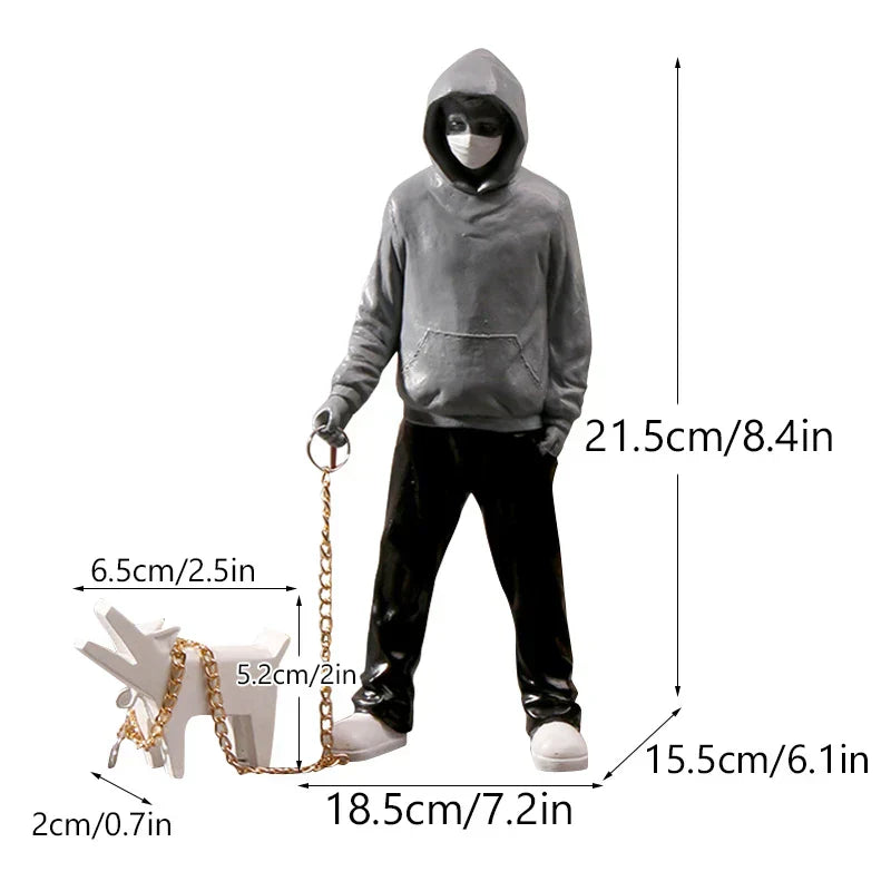 BowLift | Artify Banksy sculpture collection | Flower thrower & balloon girl | Pop art figures | Modern office & home decoration