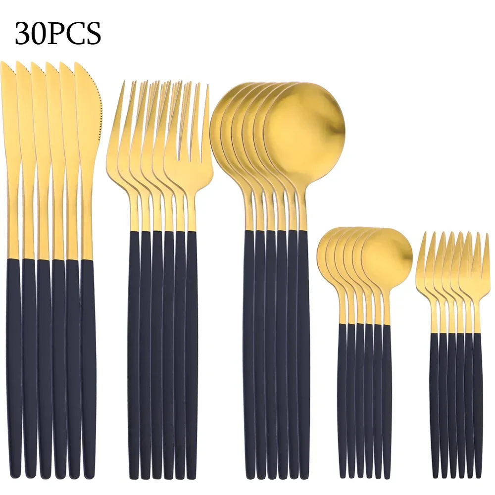 BowLift | RefinedTable | 30-piece cutlery set