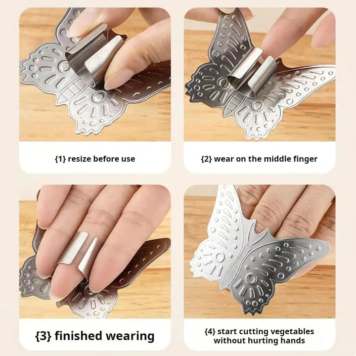 BowLift | Butterfly Stainless Steel Adjustable Knife Shield Finger Protector