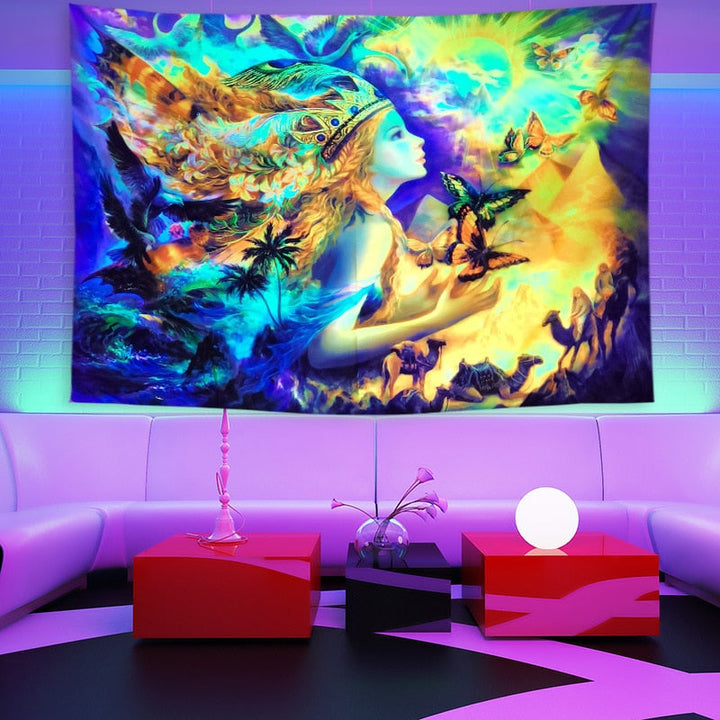 BowLift | Colorful Glowing Luminous Tapestry