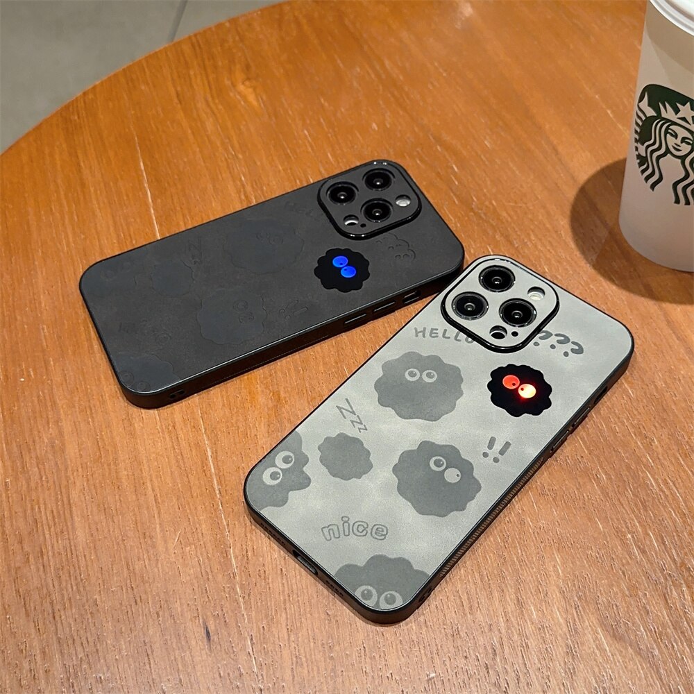 BowLift | Cute Monster Shockproof Leather iPhone Case