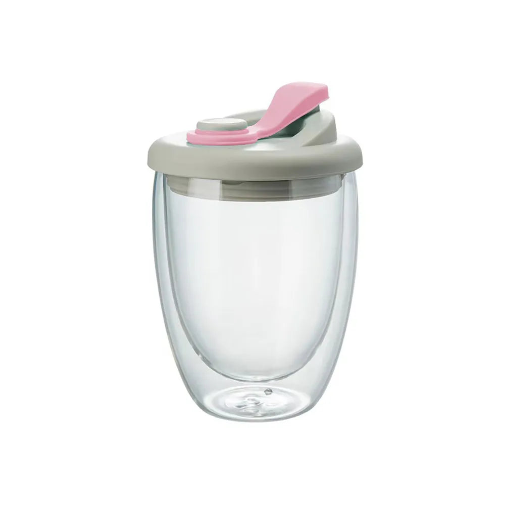 BowLift | Leak-Proof Double Wall Glass Transparent Mug