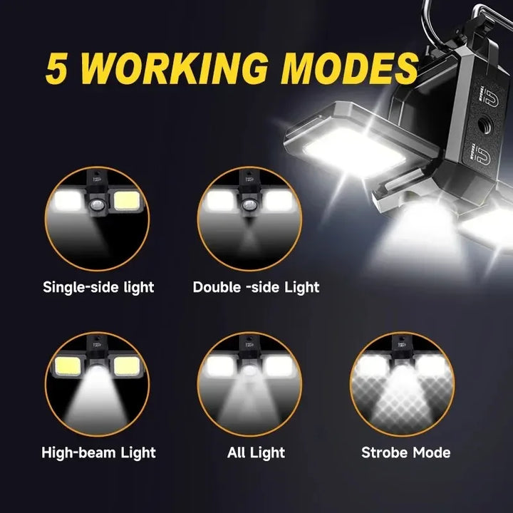 BowLift | Luminoxx Mini Work Light | 800 Lumen LED | Magnetic Base & USB-C | 5 Modes | IPX5 Water Protection