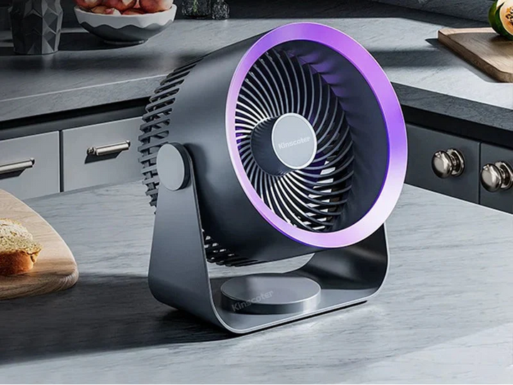 BowLift | Luna Wall and Desktop Fan – Wireless Whisper-Quiet USB-C Fan with 3 Speeds