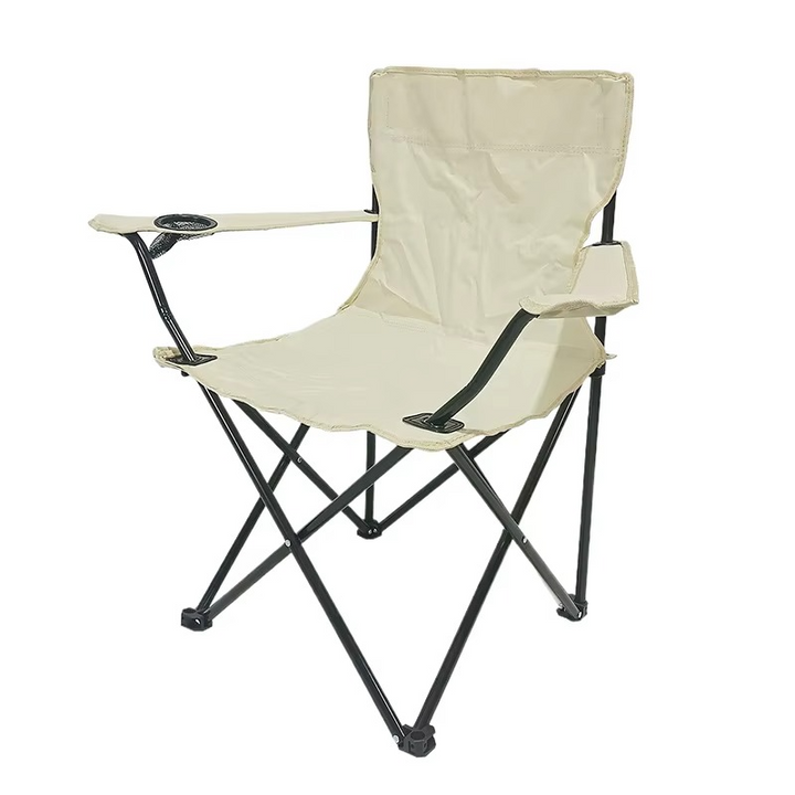 BowLift | Portable Folding Camping Chair with Armrest, Backrest & Cup Holder