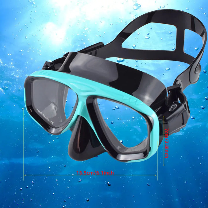 BowLift | Mareon diving mask with snorkel | 180° panoramic view | anti-leak & HD glass | food-grade silicone