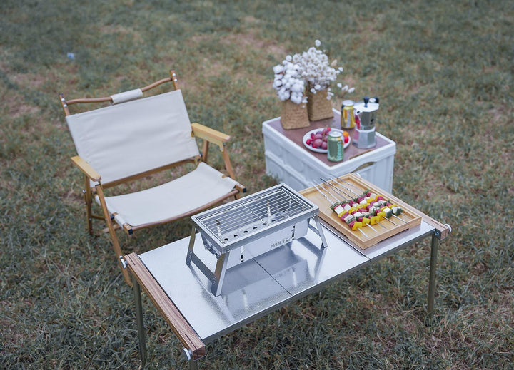 BowLift | Ultimate Camping Style Stainless Steel Foldable Grill