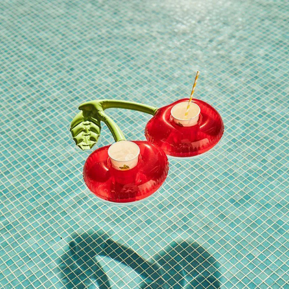 BowLift | Floata CherryCup | Inflatable Drink Holder | Pool Party Must-Have | Fruity Design