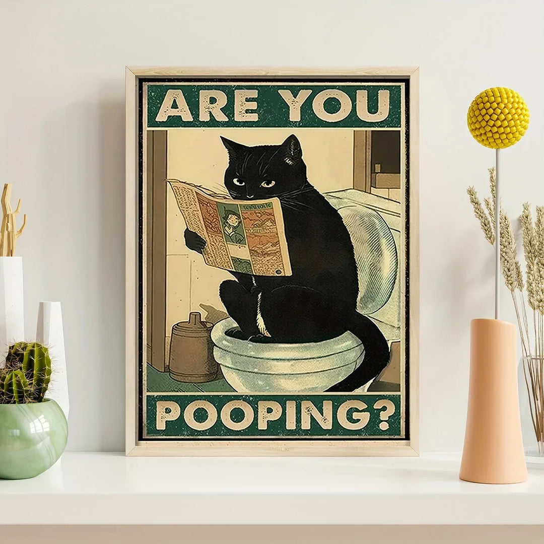 BowLift | Vintage poster cat for living room and bathroom