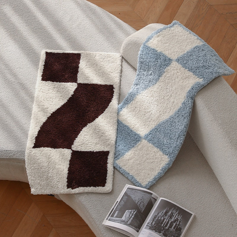 Wavy Grid Mini Rug | Bowlift