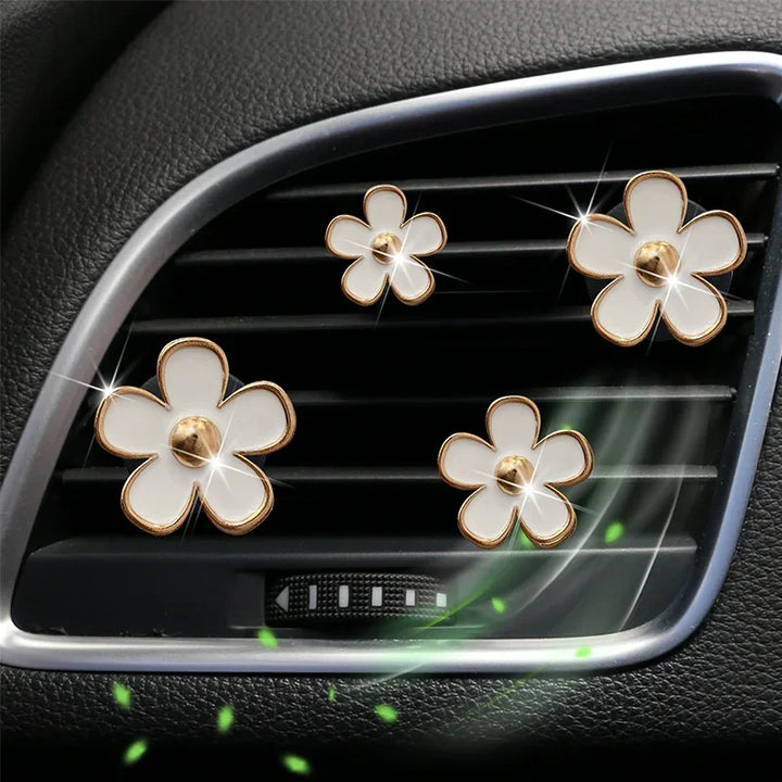 BowLift | FloraDrive Scent Clips | Flower Air Fresheners for Car | Set of 4 | Decorative Aromatherapy for Vent Slots