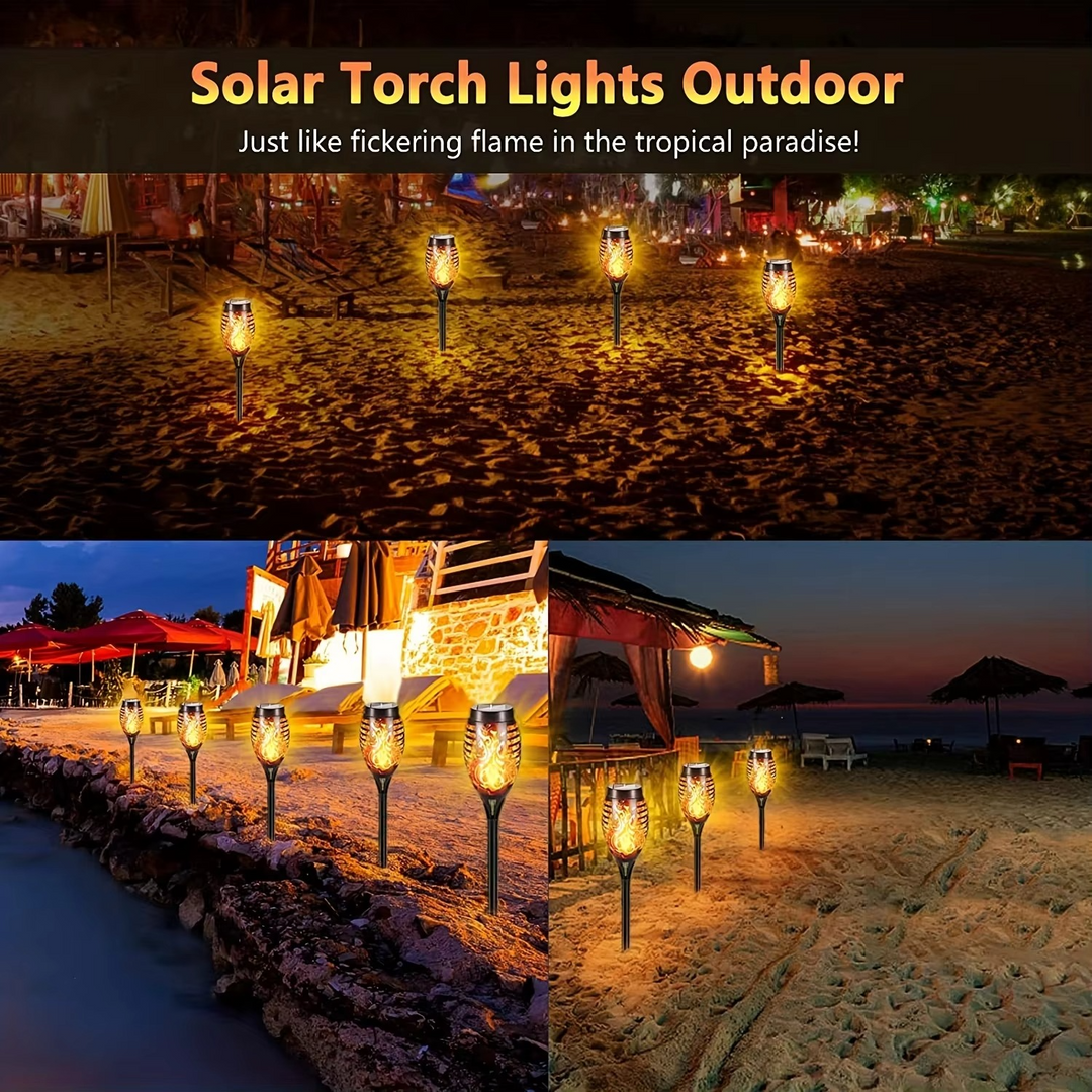 BowLift | Solar Flame Light – Outdoor Flickering Torch for Garden & Pathways