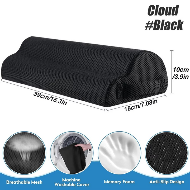 BowLift | Ergonomic Feet Pillow – Under-Desk Foot Rest Cushion for Office & Home
