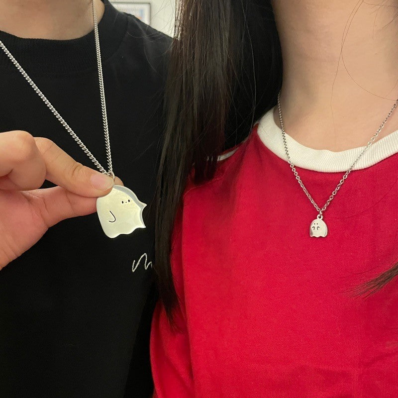 BowLift | Cute Little Ghost Couple Necklace
