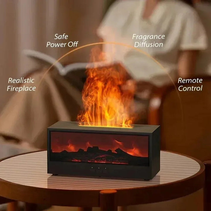 Fireplace Flame Mist Humidifier | Bowlift