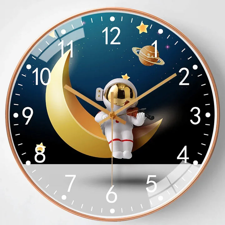 BowLift | Modern wall clock elegance in the bedroom