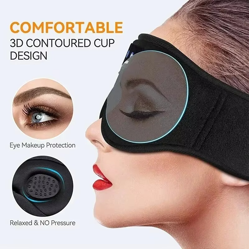 BowLift | Bluetooth Sleeping Headphones with 3D Eye Mask and Built in HD Speakers