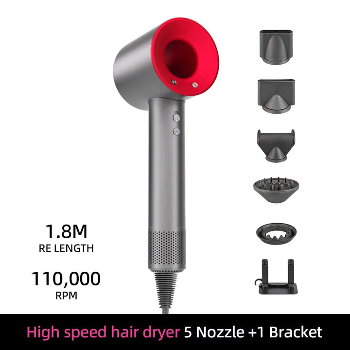 BowLift | Ion Hair Dryer | 200 Million Negative Ions | Intelligent Temperature Control | 110,000 RPM