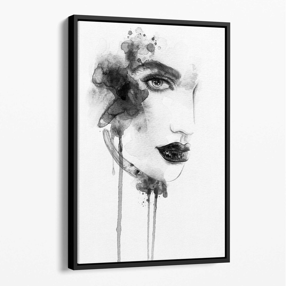 Black & White Fashion Illustrations Canvas No. 1 | Bowlift