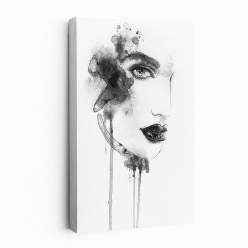 Black & White Fashion Illustrations Canvas No. 1 | Bowlift