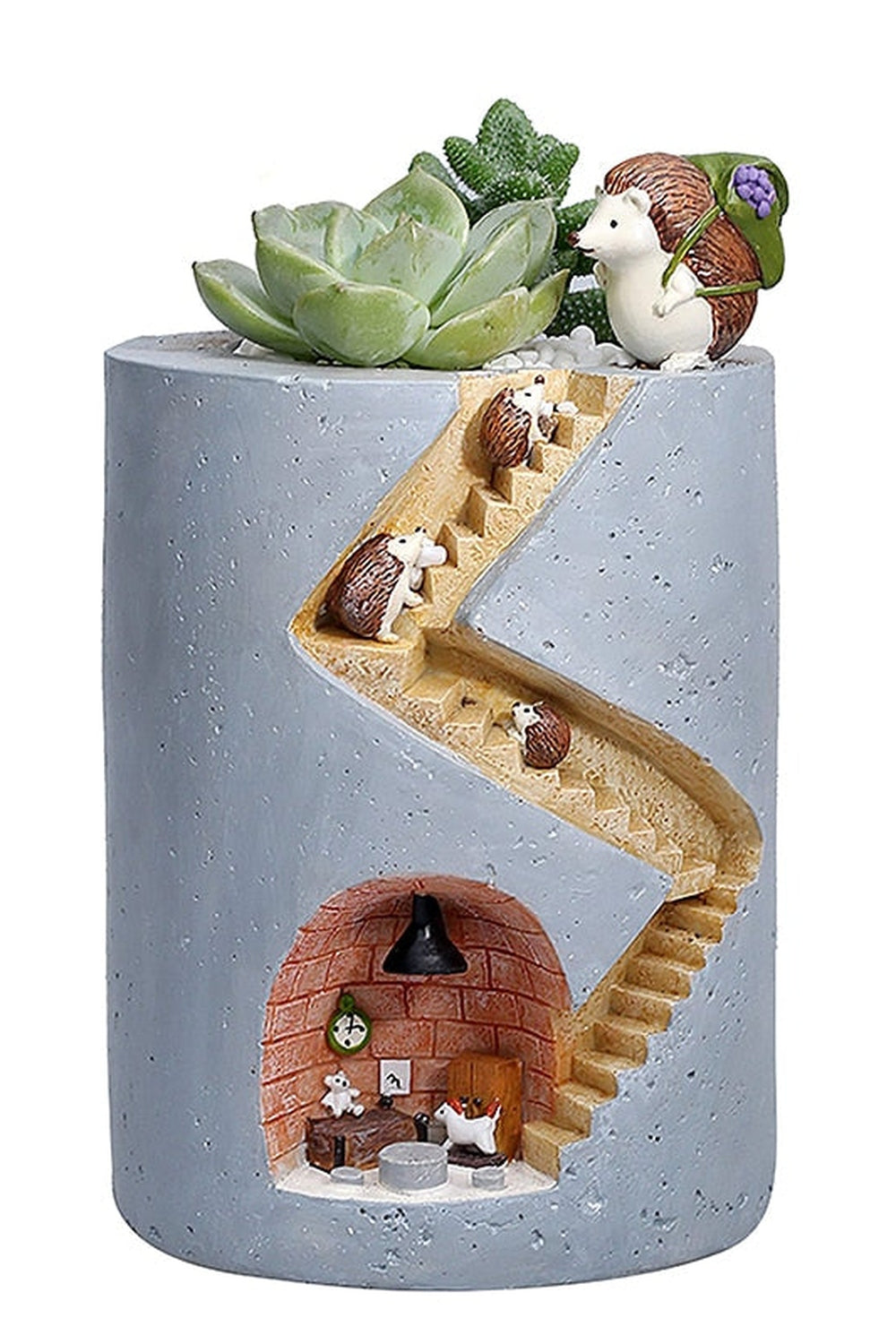 Hedgehog figurine flower pot | Bowlift