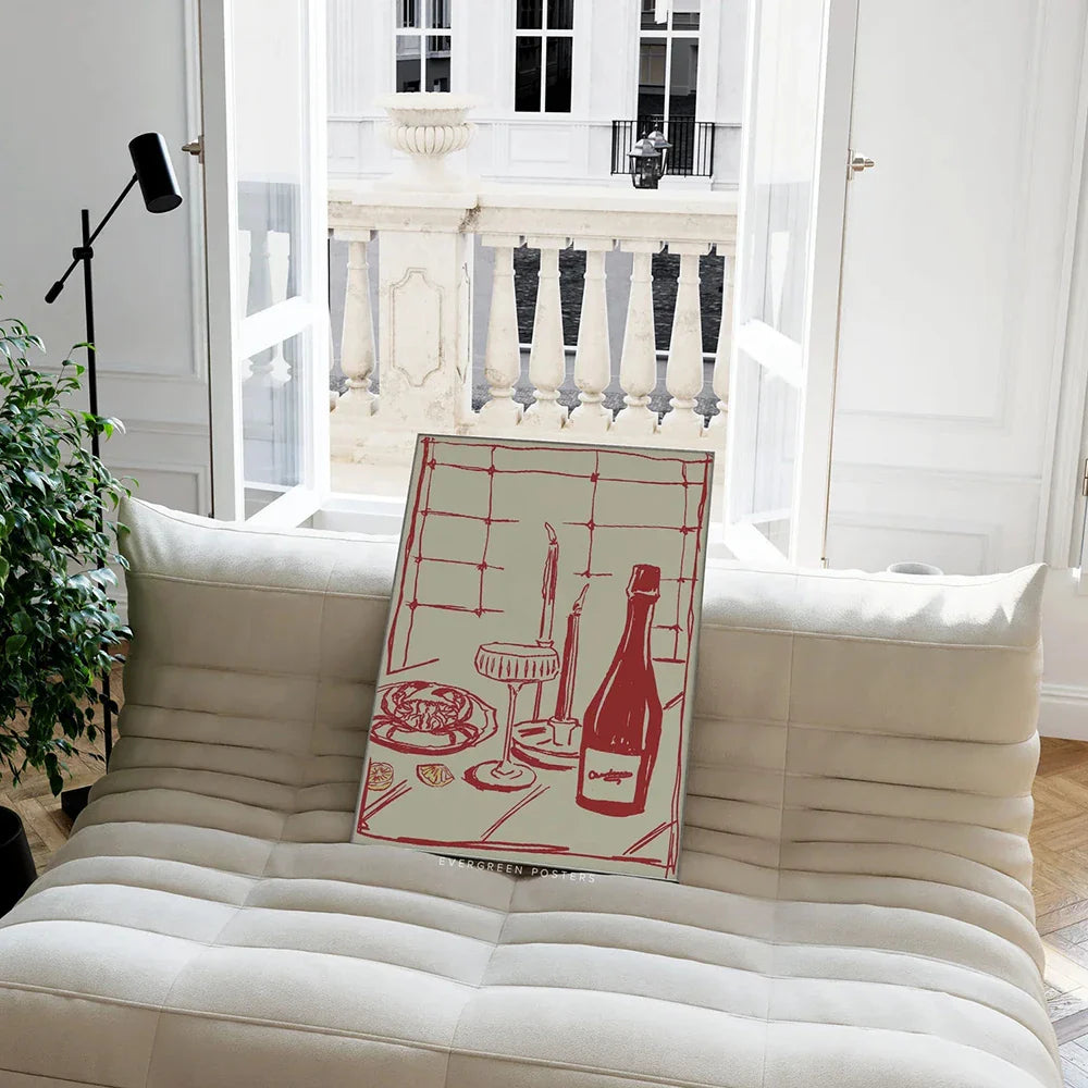 Wine Table Wall Art | Bowlift