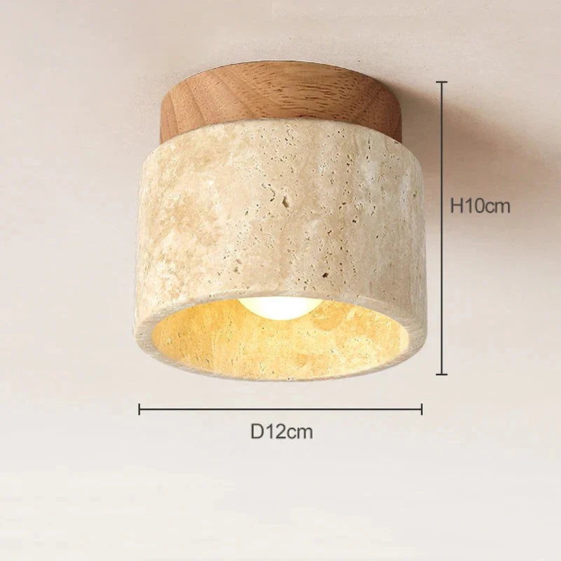 BowLift | Wabi Sabi Yellow Marble Ceiling Light