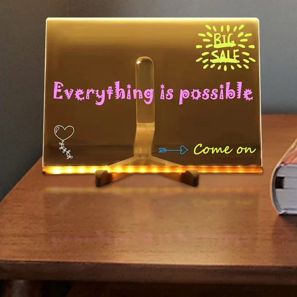 BowLift | Acrylic LED Erasable Writing Panel