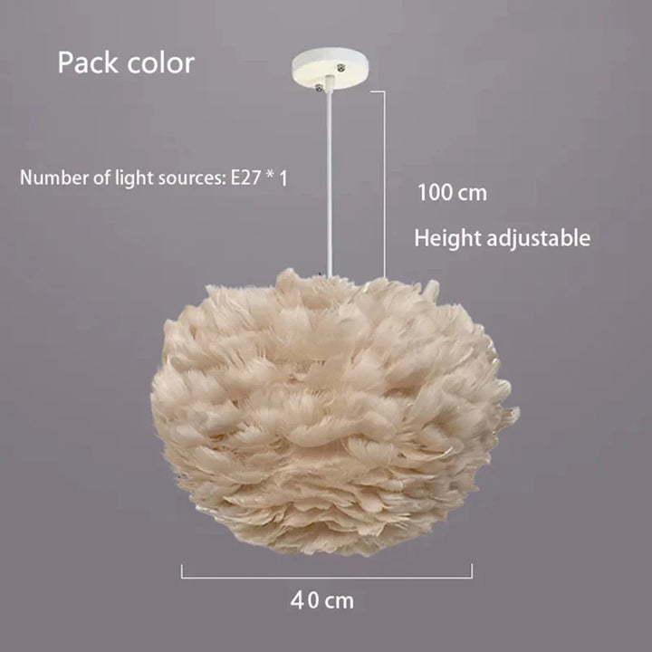 Cloud Like Realistic Feather Chandelier | Bowlift